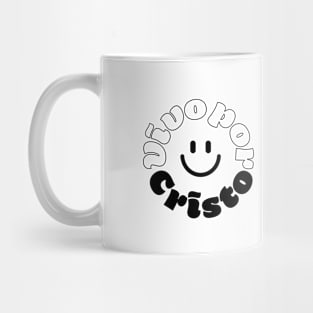 Vivo por Cristo: black Mug